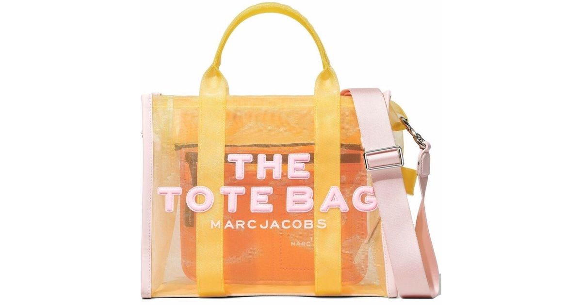 Marc Jacobs Synthetic The Mesh Tote Bag Colorblocked in Orange | Lyst UK