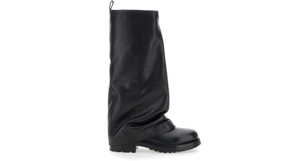 Strategia 'Ranger' Leather Boots in Black | Lyst