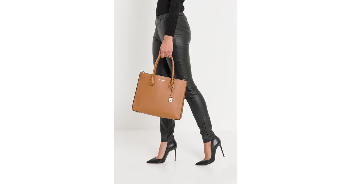 mercer pebbled leather tote