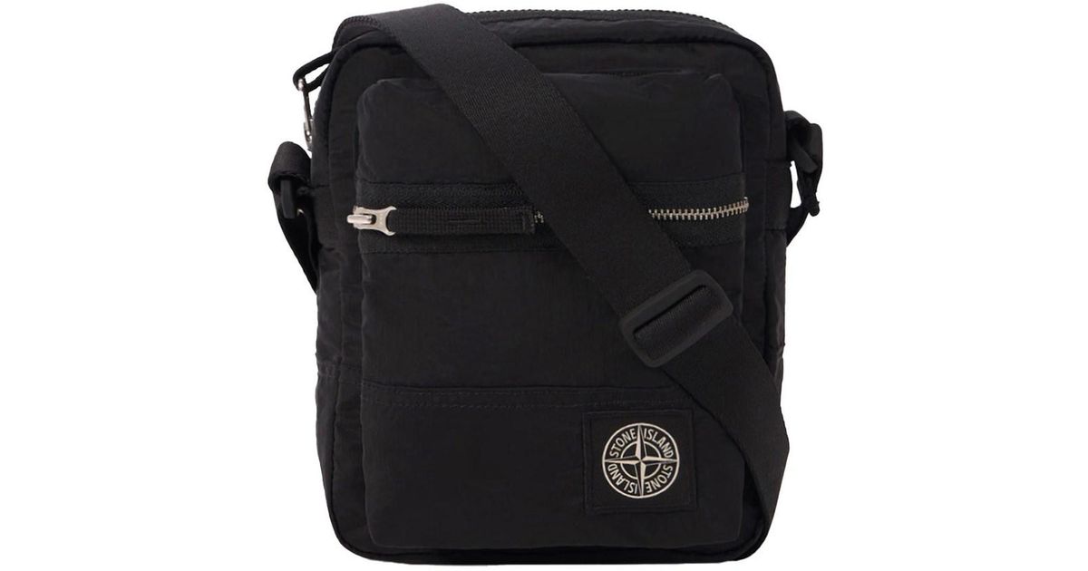 Stone Island Crossbody Bag With Adjustable Shoulder Strap And Logo stone-island-crossbody-bag-with-adjustable-shoulder-strap-and-logo