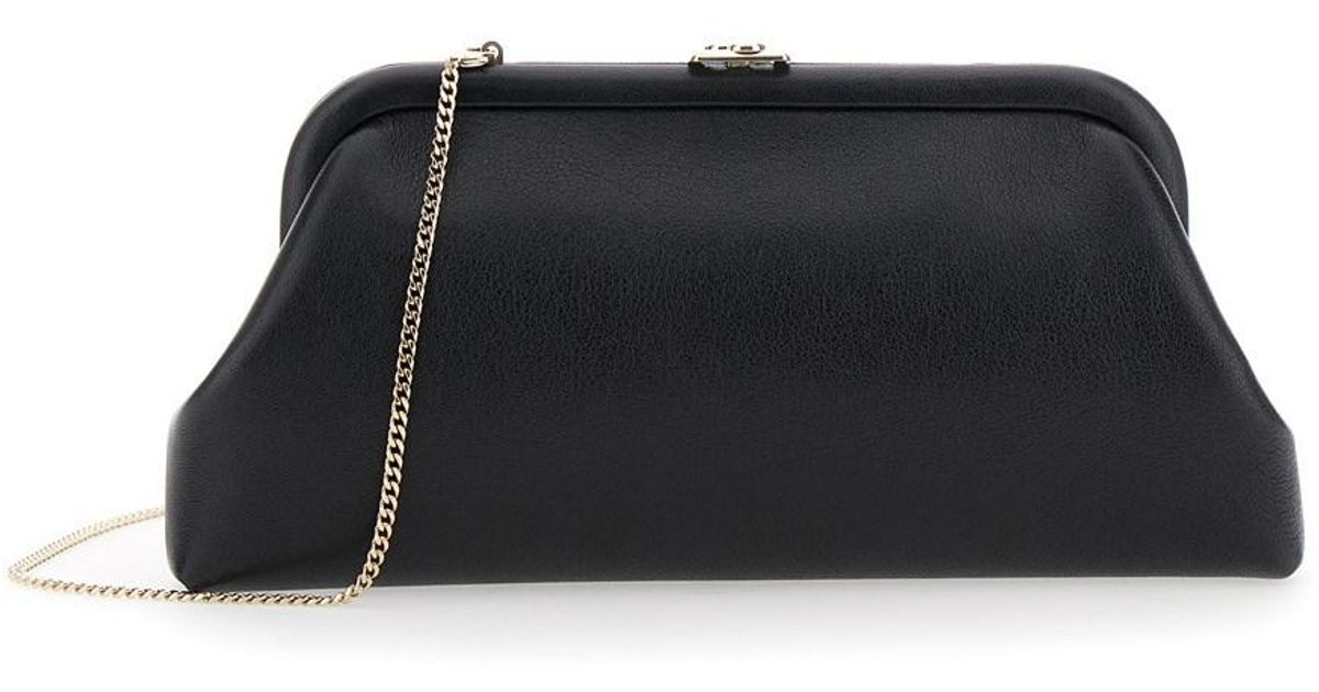 Jimmy Choo 'Skylar' Clutch With Chain-Link Shoulder Strap