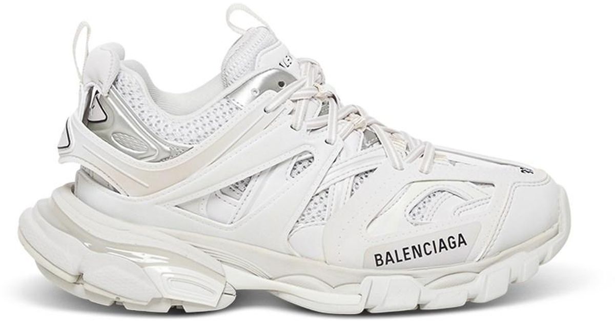 Balenciaga Synthetic Track Mesh And Nylon Sneakers Woman in White | Lyst UK
