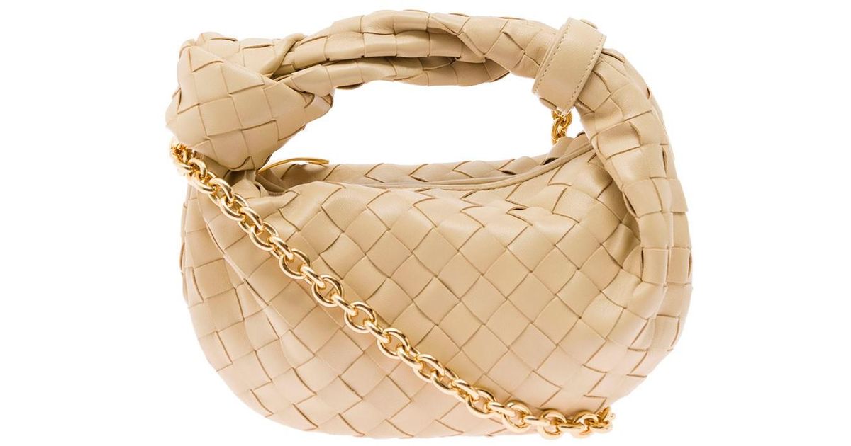 Bottega Veneta Mini Jodie Intreccio Nappa Leather Handbag Woman in ...