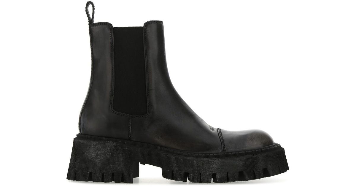 balenciaga tractor boot