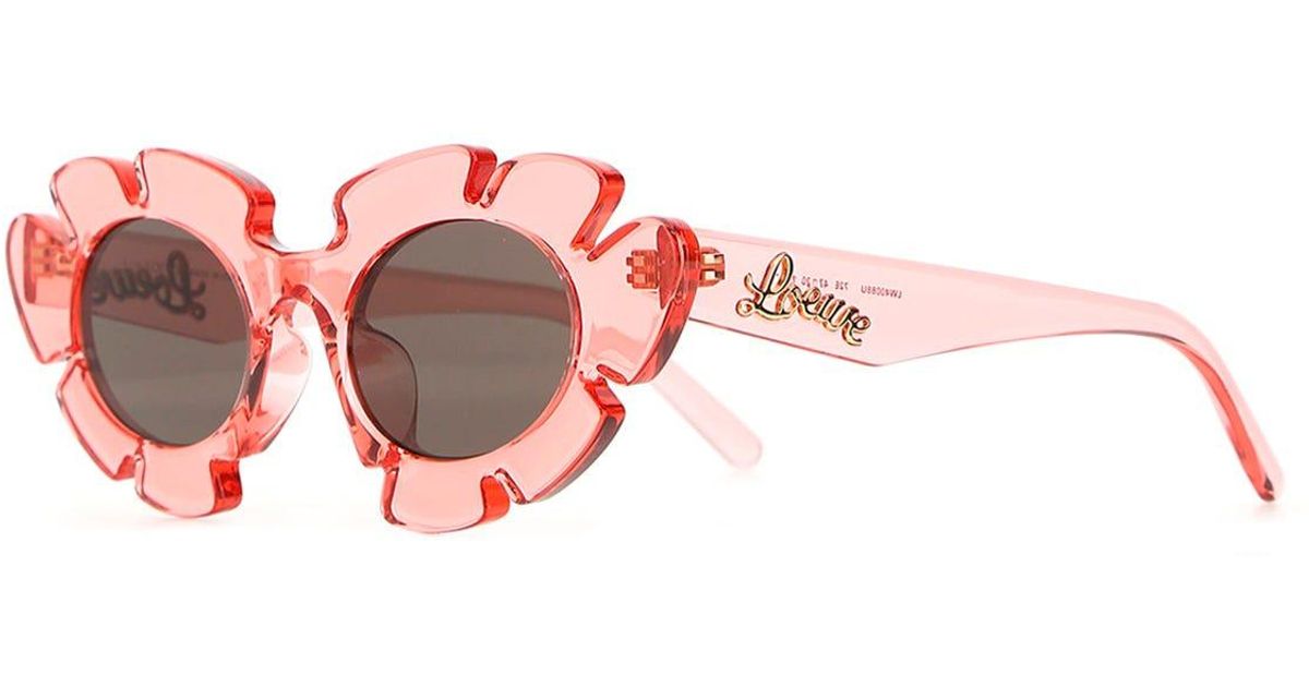 Loewe Pink Acetate Paula's Flower Sunglasses Lyst UK
