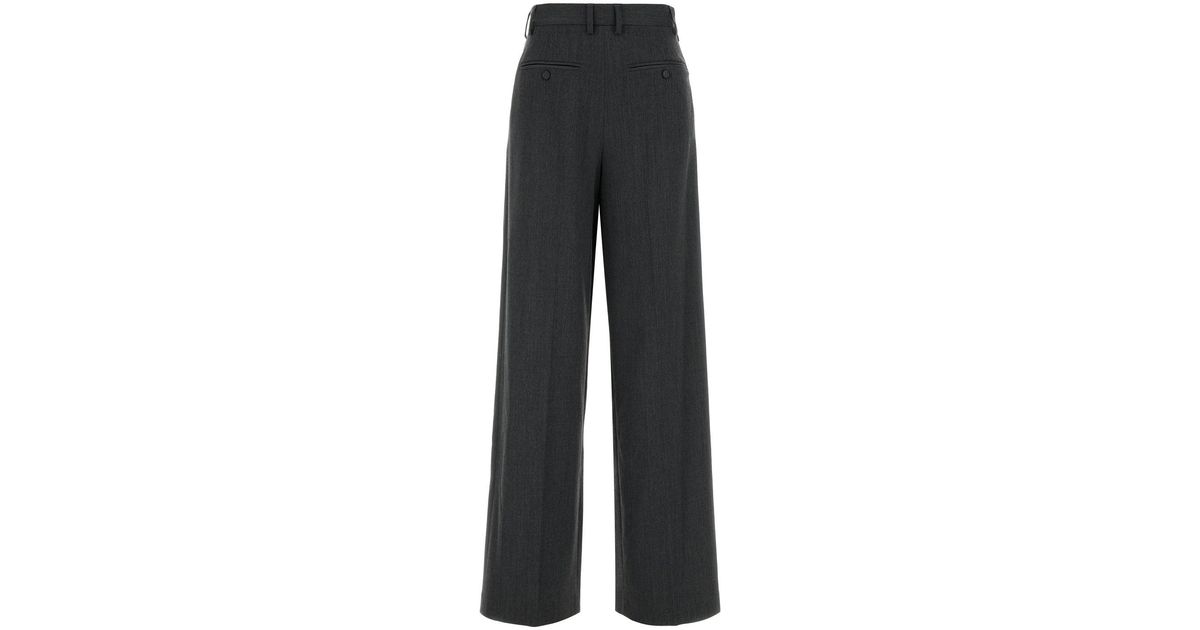 MM6 by Maison Martin Margiela Dark Grey Stretch Twill Pant