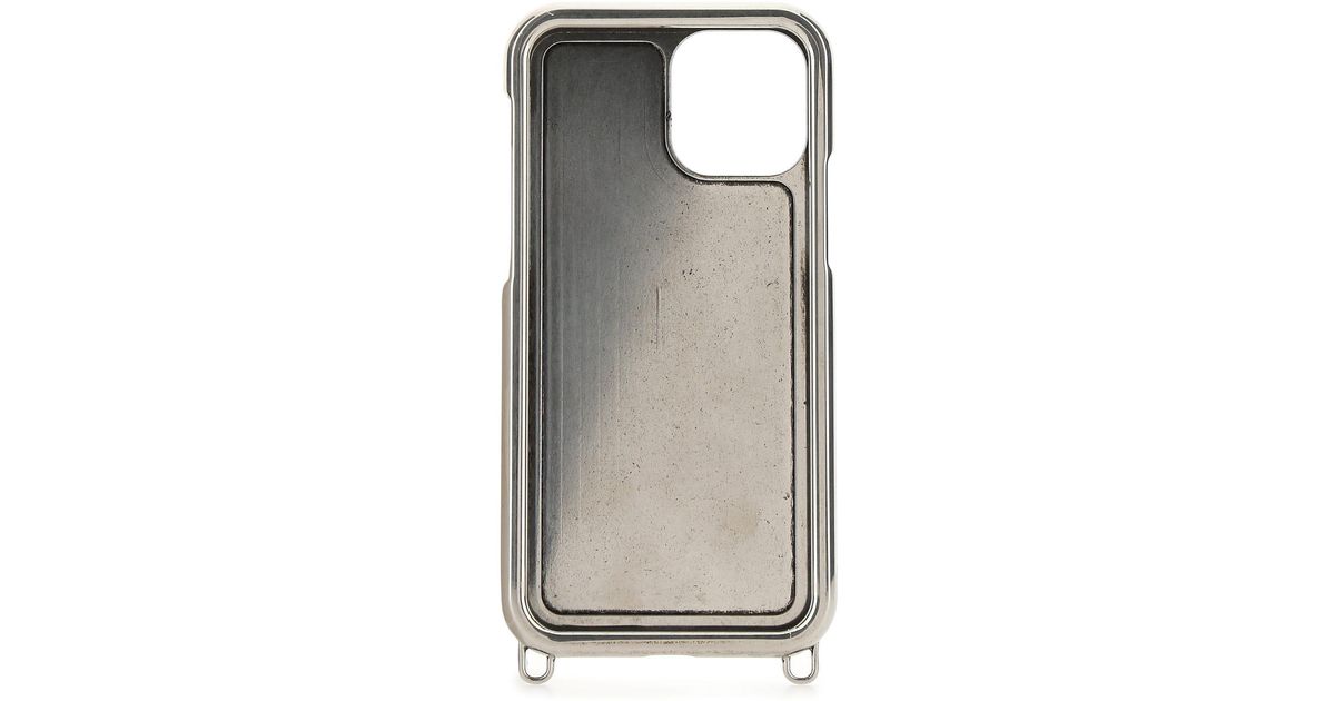 Balenciaga Metal Iphone 12 Cover Nd in Metallic | Lyst