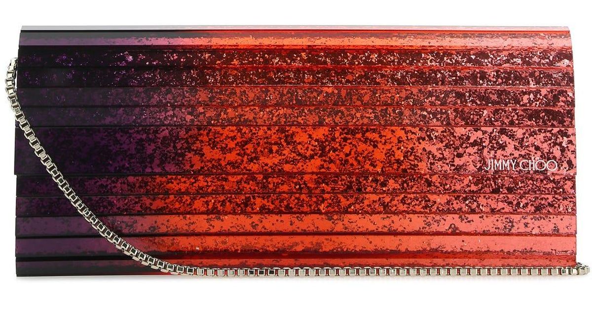 Jimmy Choo Embellished Acrylic Sweetie Clutch in Red Lyst