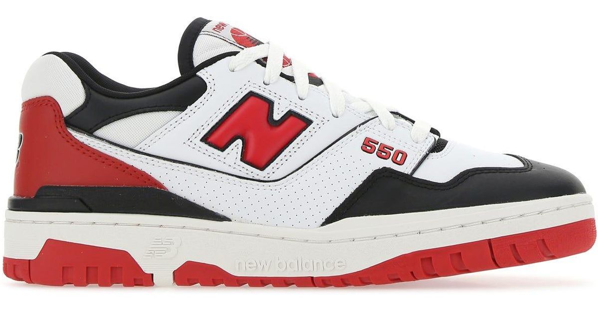 New Balance Multicolor Leather 550 Sneakers for Men Lyst