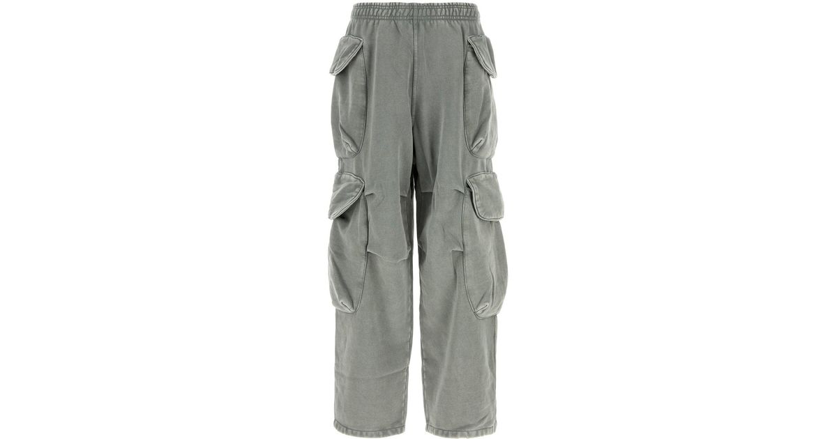 Entire studios Grey Cotton joggers in Gray | Lyst