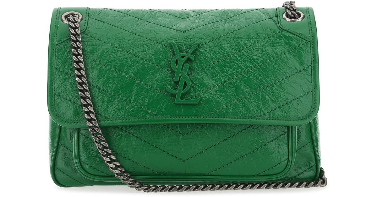 YSL Niki Bag Small Khaki Green, Women's Fashion, Bags & Wallets