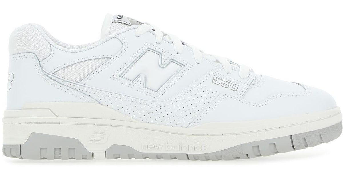 New Balance Leather 550 Sneakers in White for Men Lyst