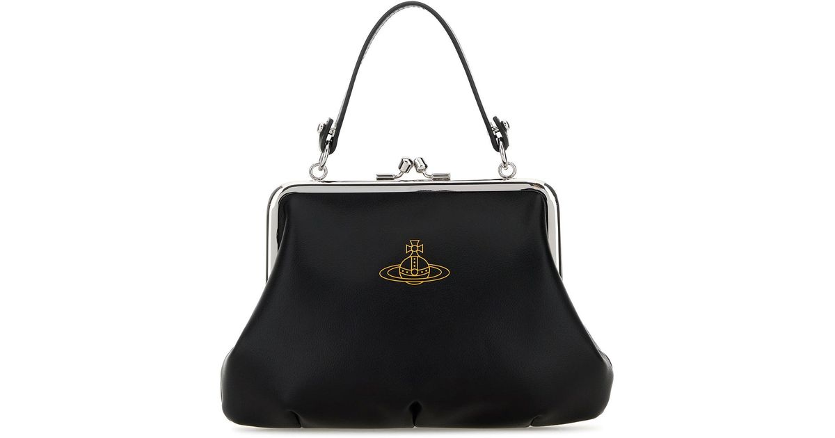 Vivienne Westwood Black Synthetic Leather Granny Handbag Lyst UK