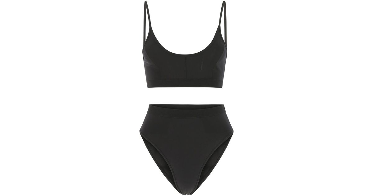 AMI Synthetic De Coeur High-waisted Bikini in Black - Save 20% | Lyst UK