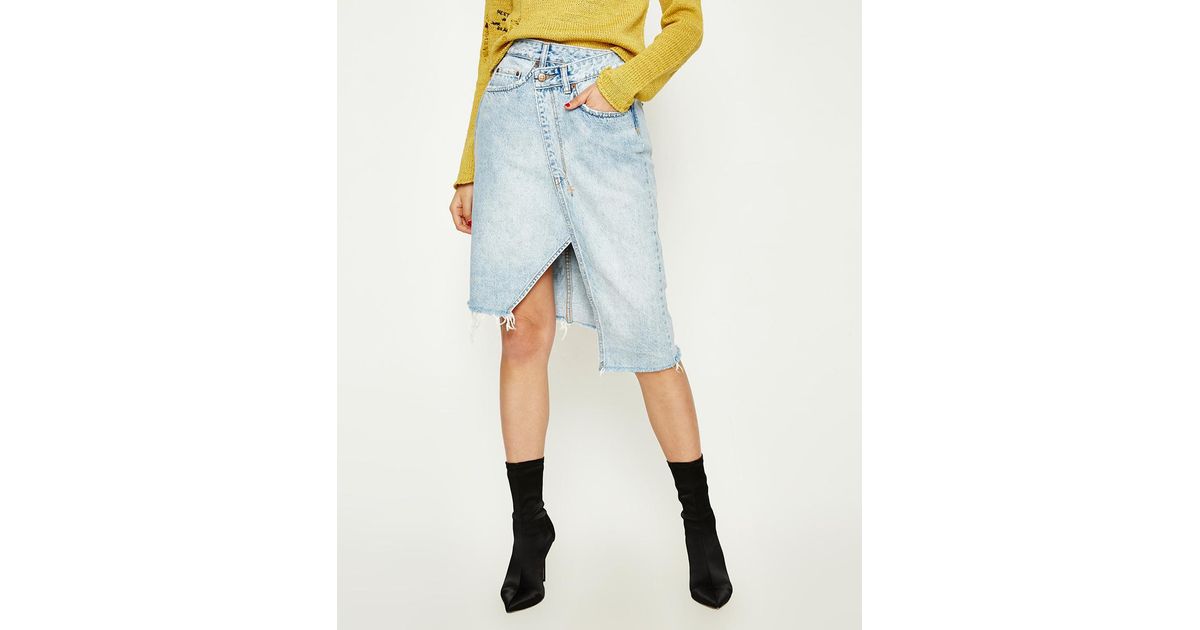 ksubi rap midi skirt