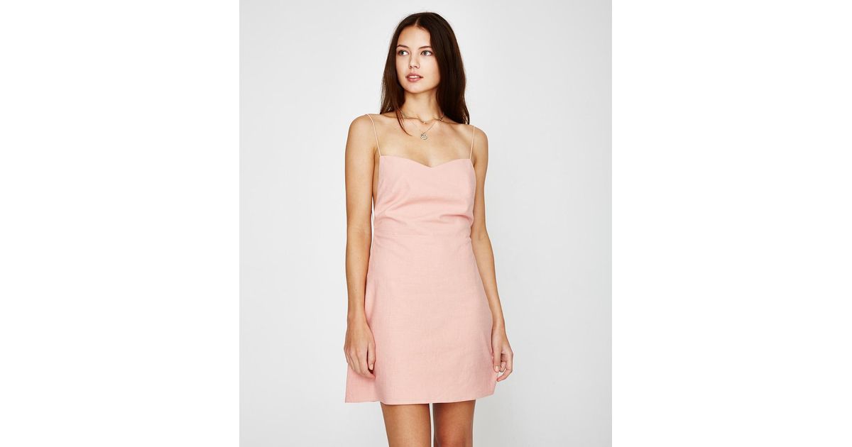 alice in the eve maddie backless mini dress