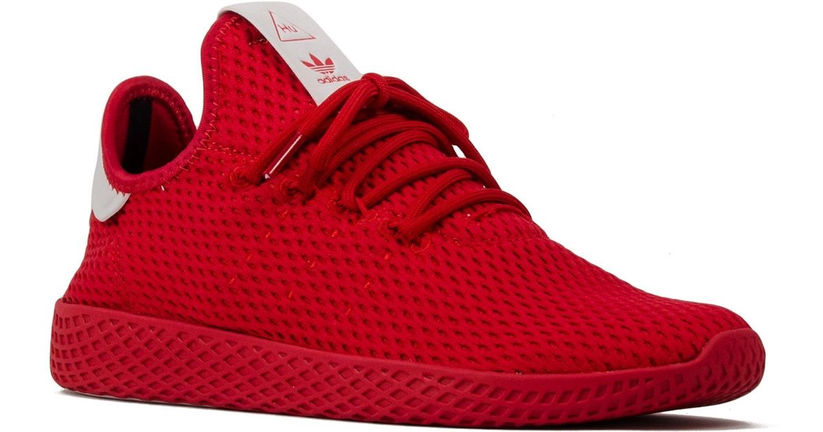 Adidas Originals Red Pharrell Williams Tennis Hu Sneakers Adidas Originals Red Pharrell Williams Tennis Hu Sneakers