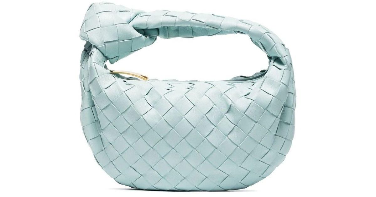Bottega Veneta Leather Light Blue Mini Jodie Handbag | Lyst Australia
