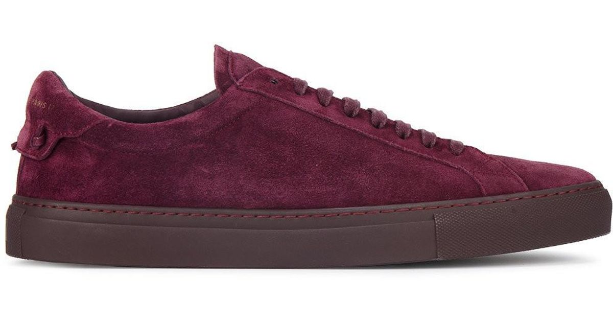 givenchy burgundy sneakers