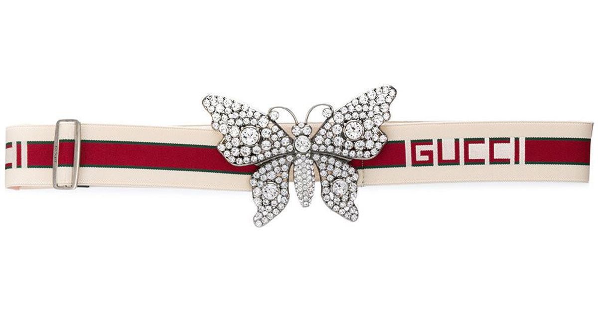 gucci belt with butterfly