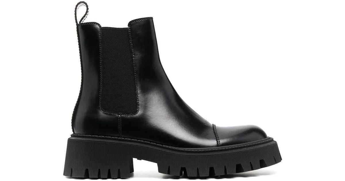 balenciaga tractor boots womens