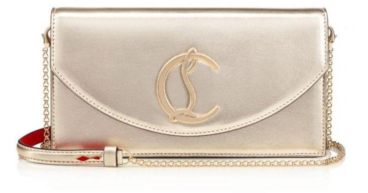 Christian Louboutin Loubi54 Patent Leather Clutch Bag