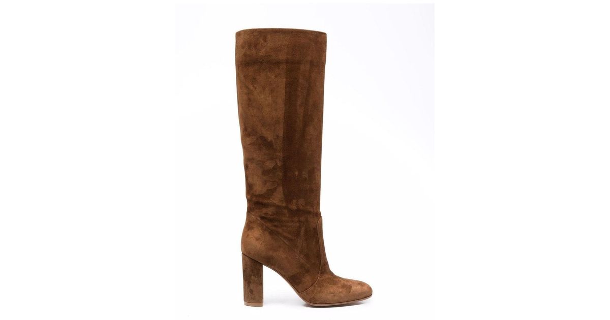 suede knee length boots