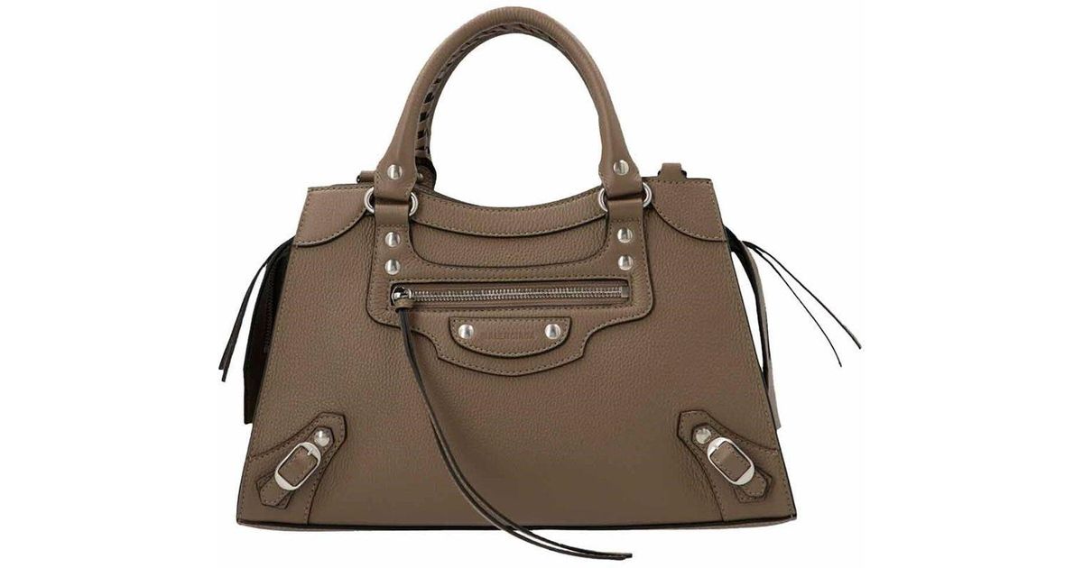Balenciaga Brown Neo Classic City Small Top Handle Bag Lyst