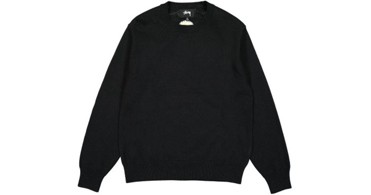 Stussy Crown Black Sweater for Men - Lyst