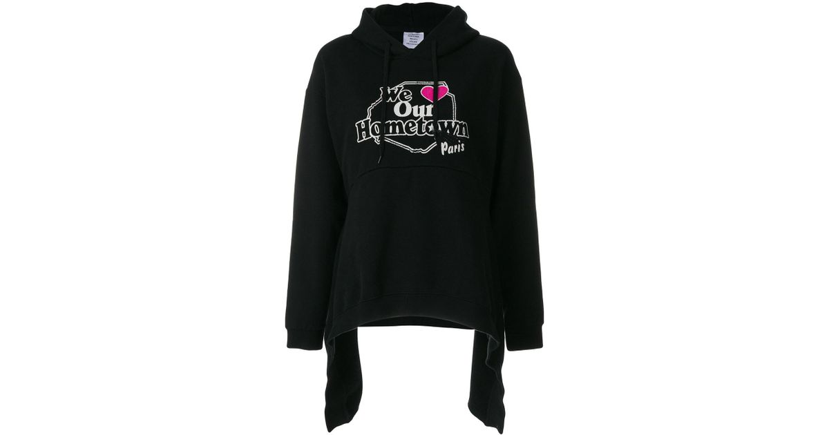 vetements we love our hometown hoodie
