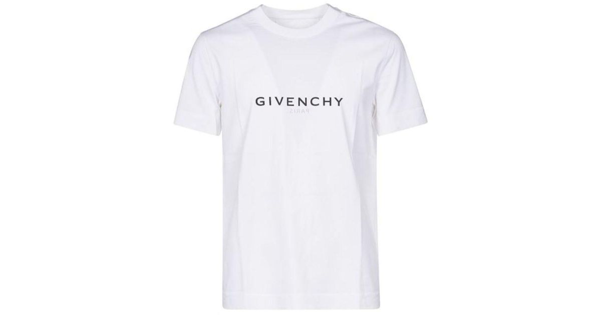 Givenchy White Reverse Slim Tshirt for Men Lyst