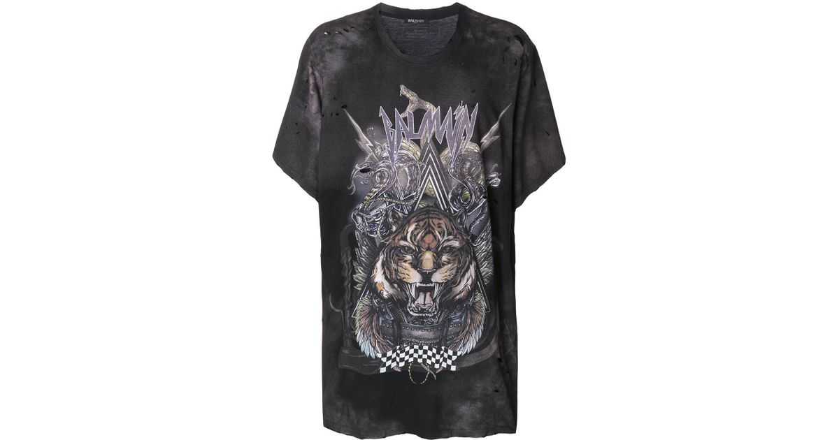 balmain tiger shirt
