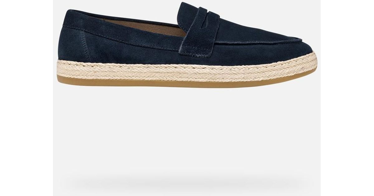 Sandales Espadrilles Geox U Pantelleria B Pour Homme - Semelle Caoutchouc, Dessus Cuir Sandales Espadrilles Geox U Pantelleria B Pour Homme - Semelle Caoutchouc, Dessus Cuir