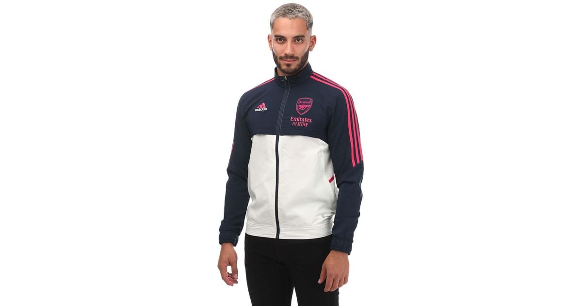 adidas Arsenal 2022 23 Presentation Jacket in Blue for Men Lyst UK
