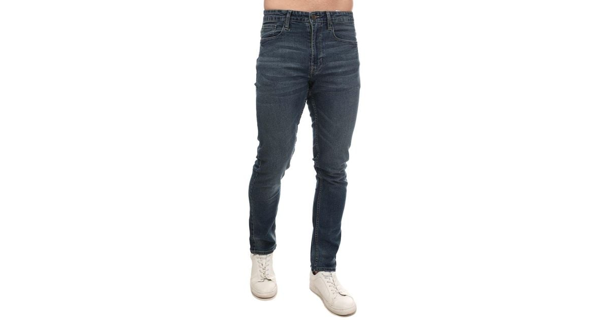 Ben Sherman Blue Dark Wash Denim Jeans for men
