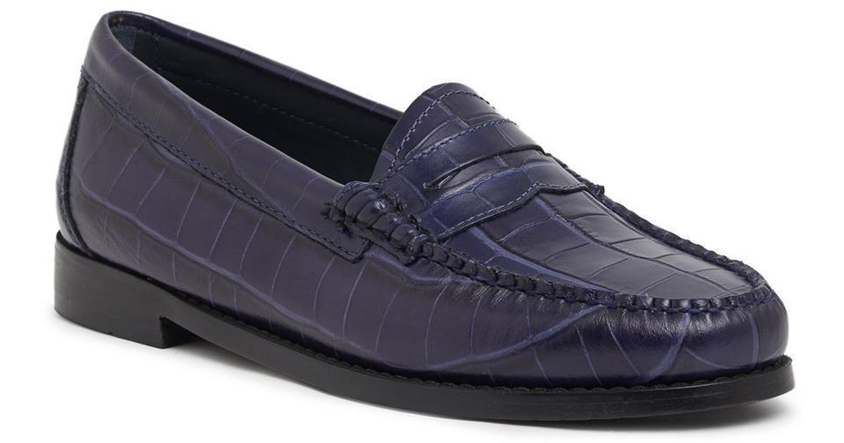 whitney croc weejuns