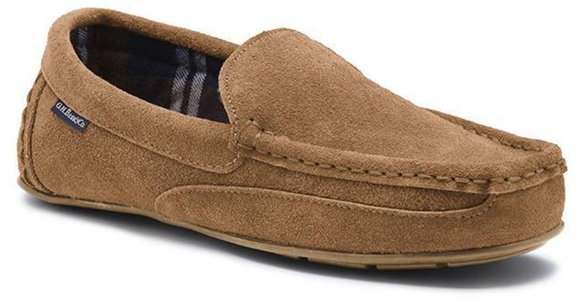 G.H. Bass & Co. Suede Compass Slipper in Tan (Brown) for Men - Lyst