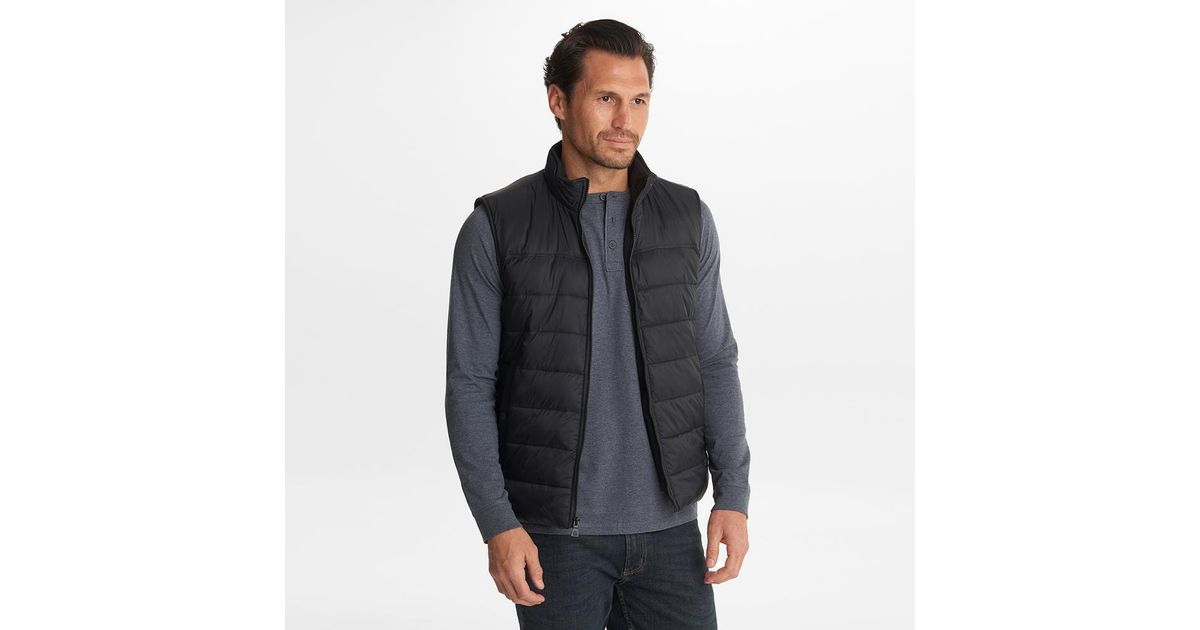 fleece lined puffer vest