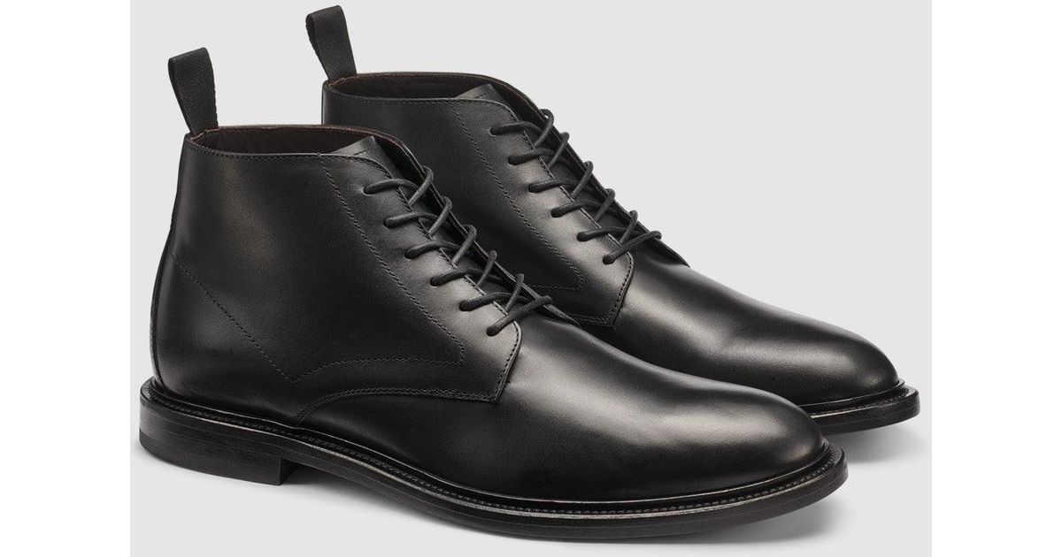 G.H. Bass & Co. Black Leather Chukka Wingtip Boots Buy Gh Bass Duxbury Chukka Leather Boots UK 9.5 Black  main image 2