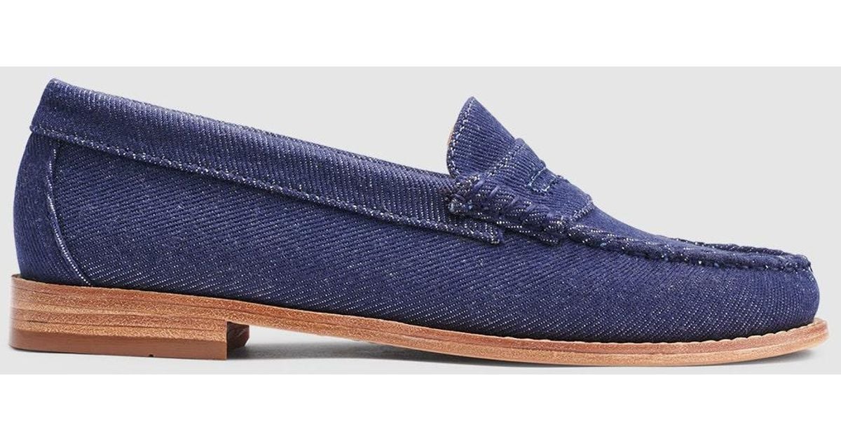 G.H. Bass & Co. Whitney Weejuns Denim Loafer Shoes in Blue Lyst Canada