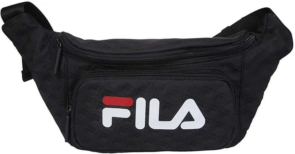 Fila Black FILA marsupio nero logo bianco for men Fila Black FILA marsupio nero logo bianco for men
