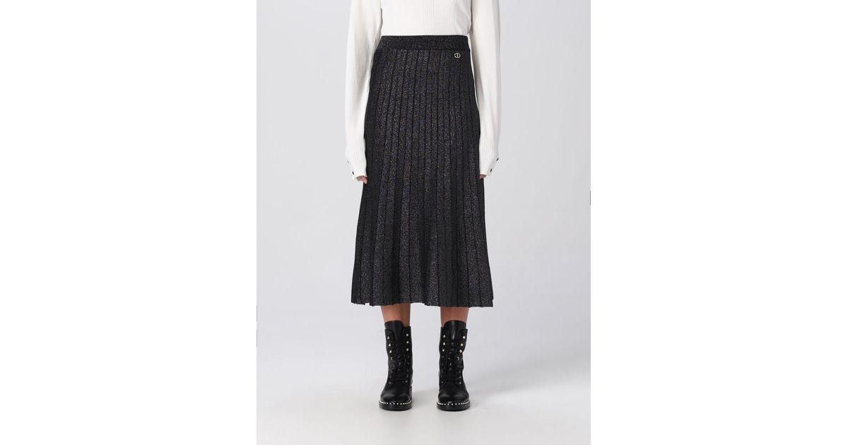 Twinset Skirts Woman in Black | Lyst
