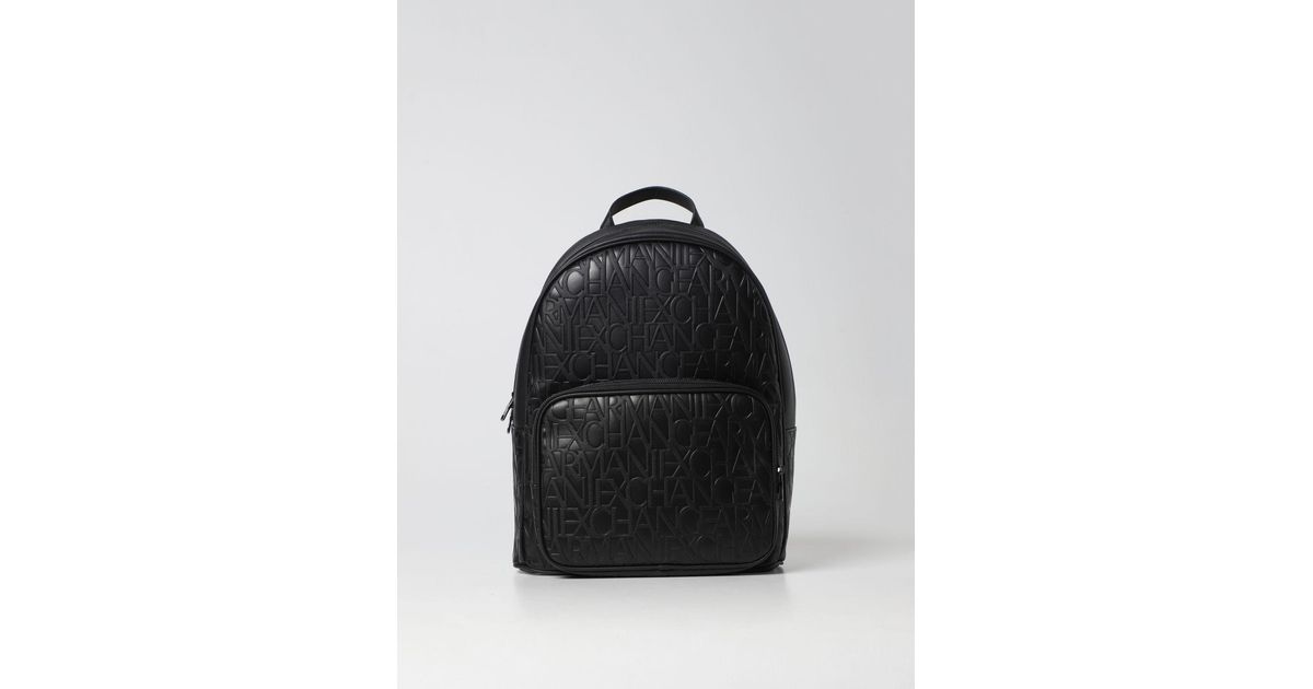 Armani Exchange Backpack in Black for Men Lyst