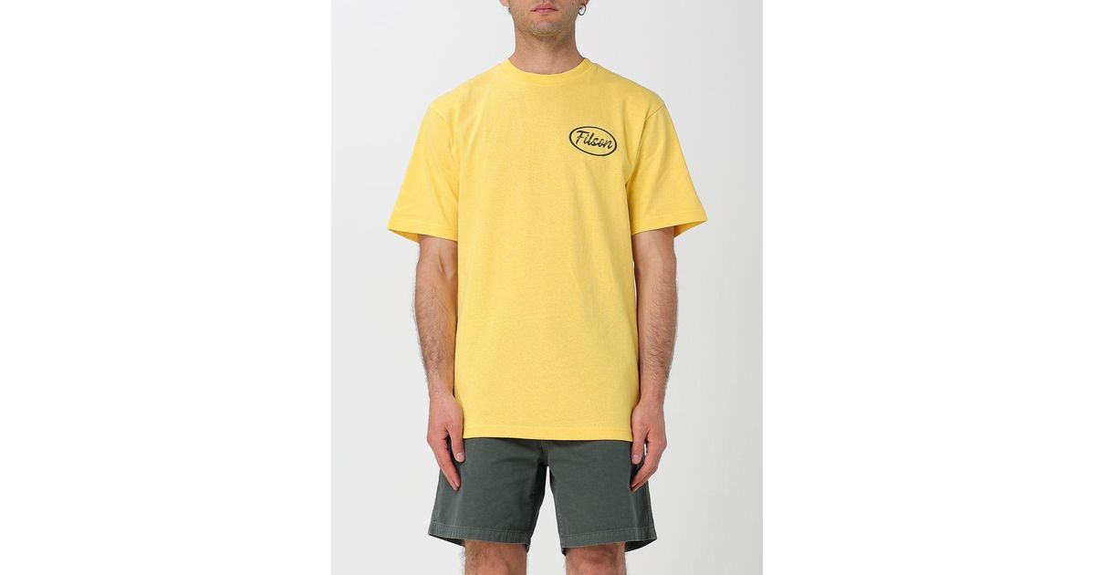 Filson T-Shirt in Yellow for Men | Lyst