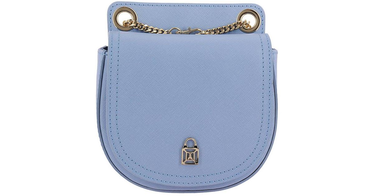 Patrizia Pepe Leather Mini Bag Women in Blue | Lyst