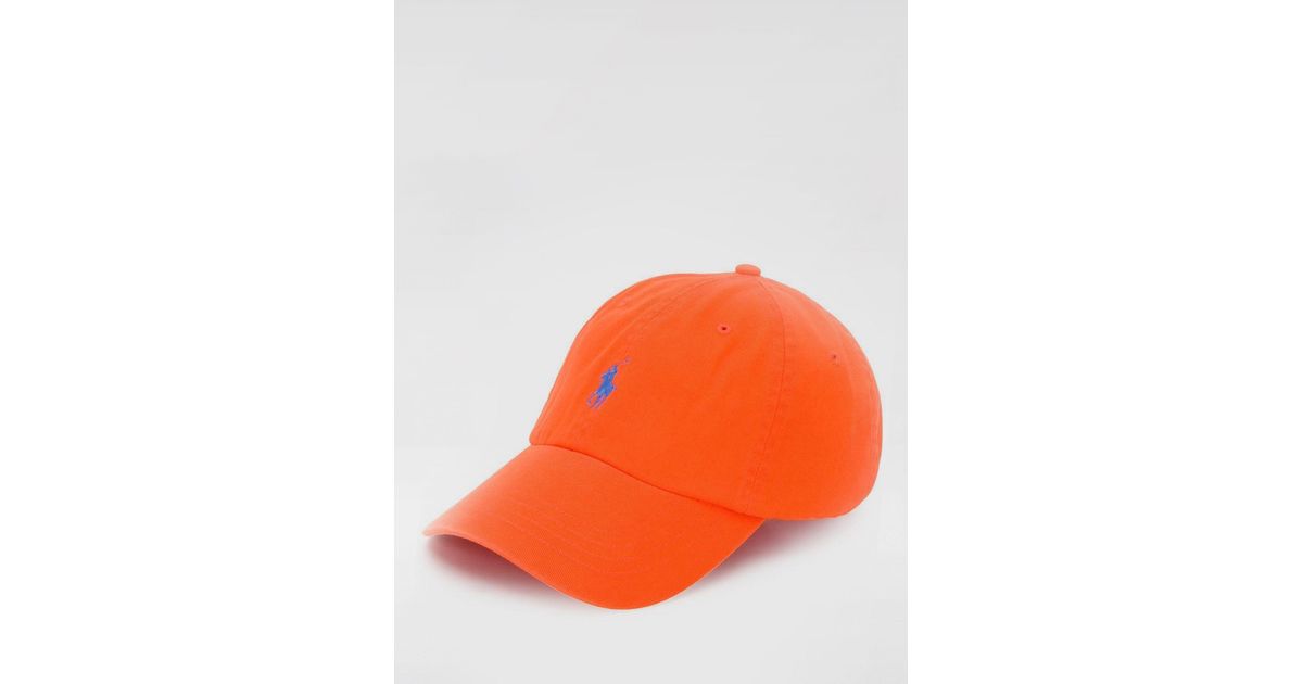 Polo ralph lauren cap orange on sale