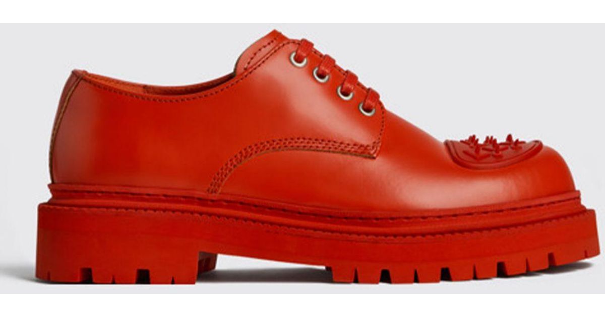 CAMPERLAB Brogue Shoes in Red for Men - Lyst