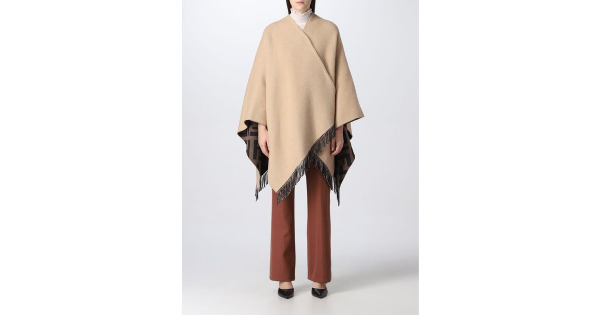 fendi cape shawl