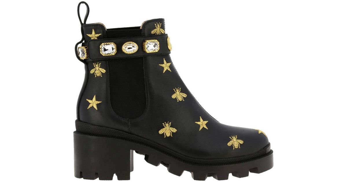gucci jewel boots