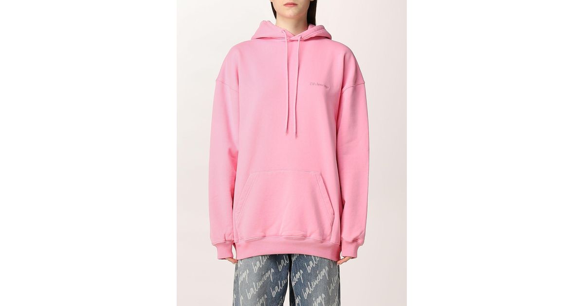 balenciaga sweatshirt mens pink